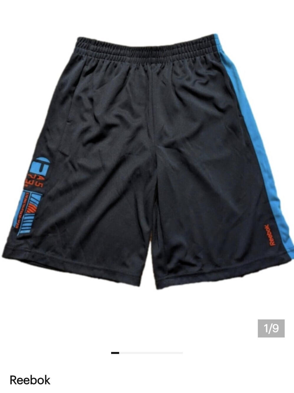 REEBOK shorts, navy youth size Medium or Large